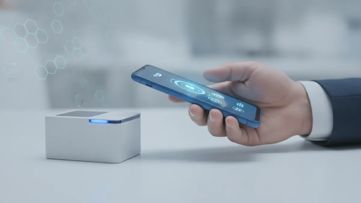 Fast, secure wallet payments Customer paying quickly with a digital wallet on mobile