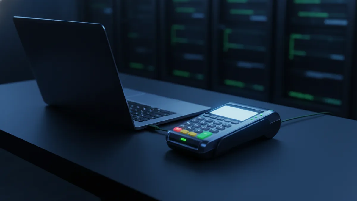 Minimal desk scene representing reliable online payments and payment setup