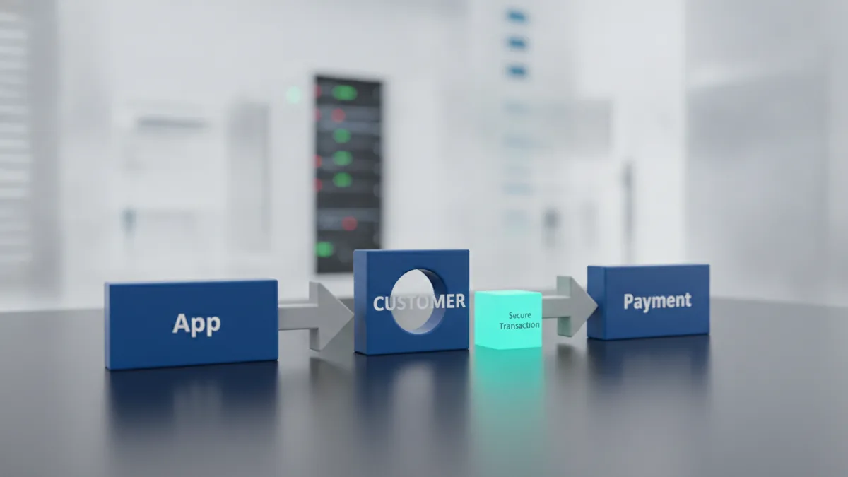 How app payments move Secure app payment flow steps from checkout to settlement