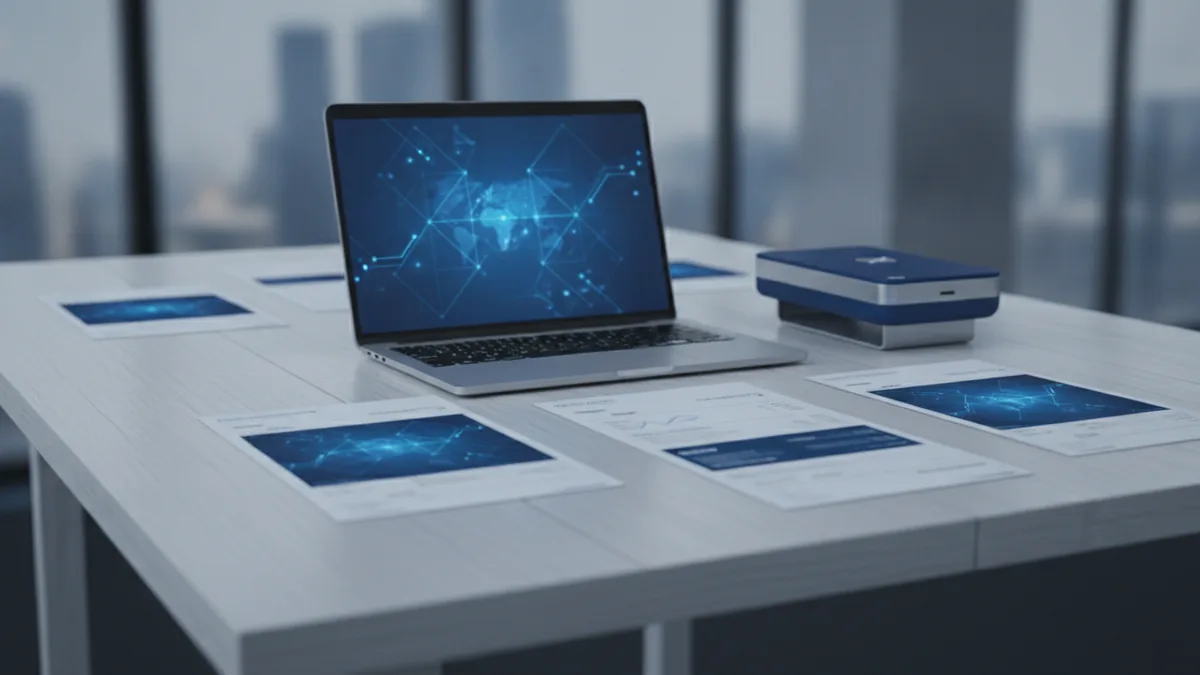 Business team workspace representing payment processing operations