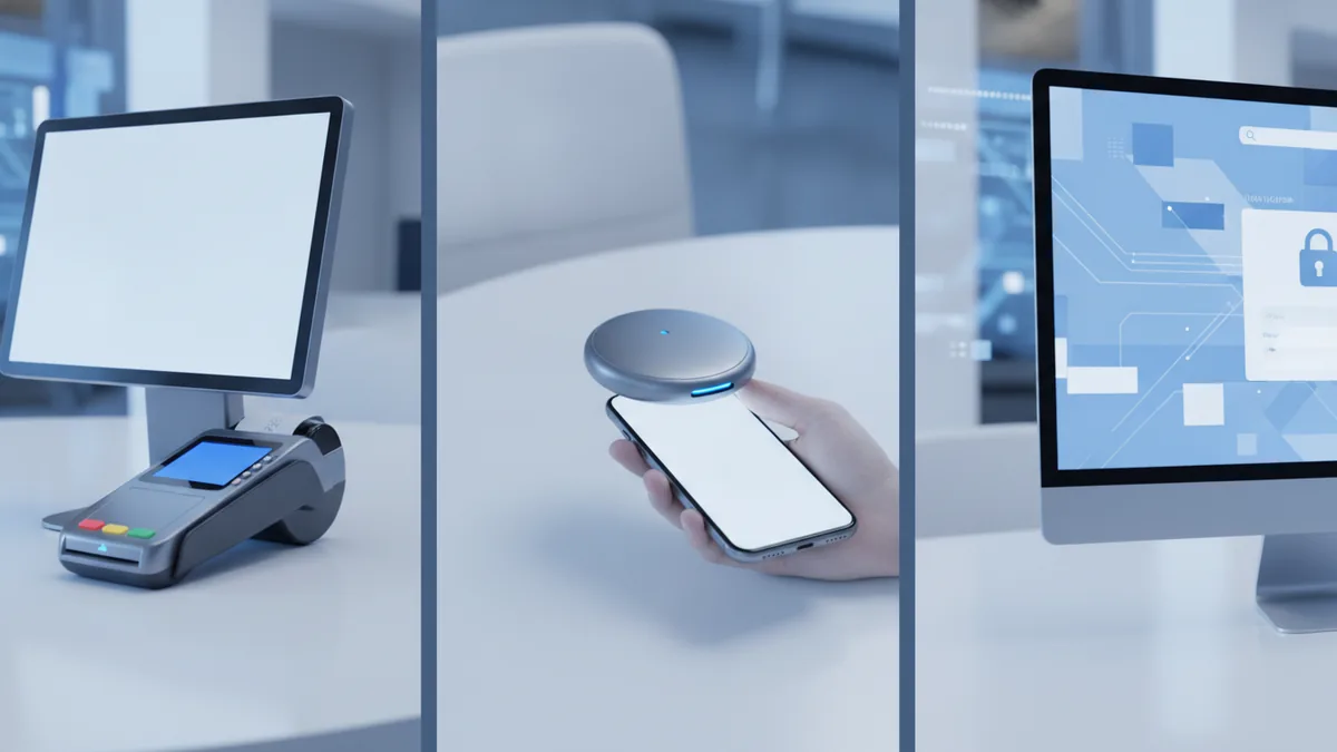 POS terminal, mobile reader, and online checkout setup comparison