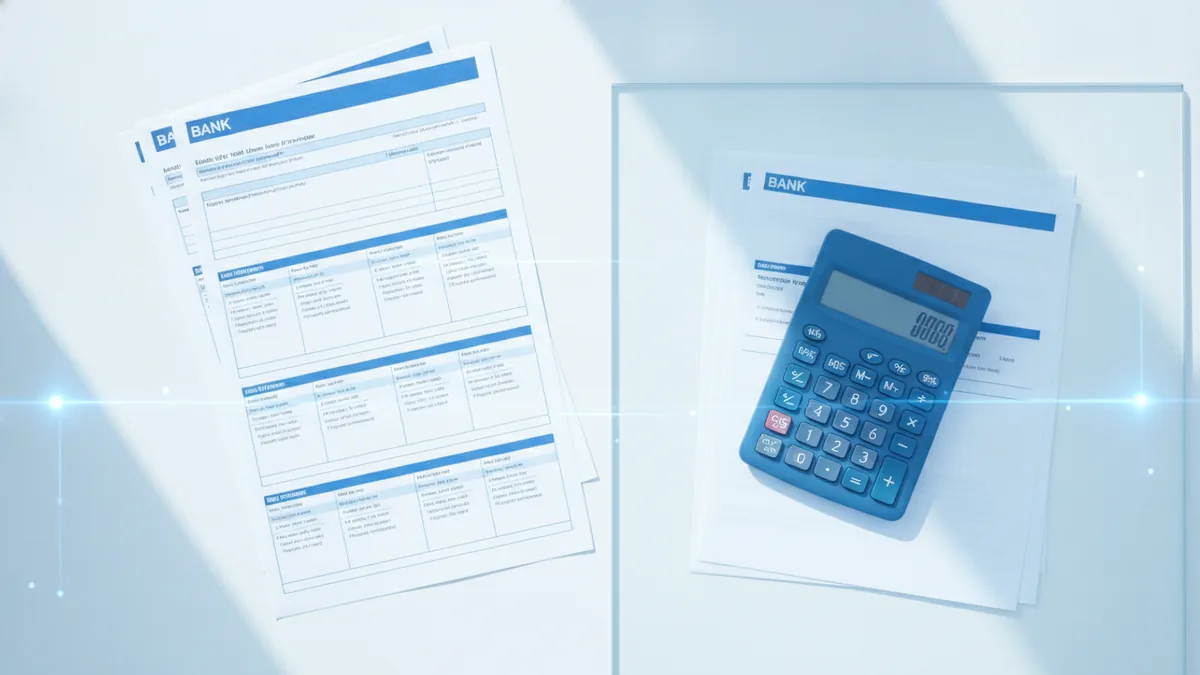 Secure recurring payment setup with bank documents and organized billing records