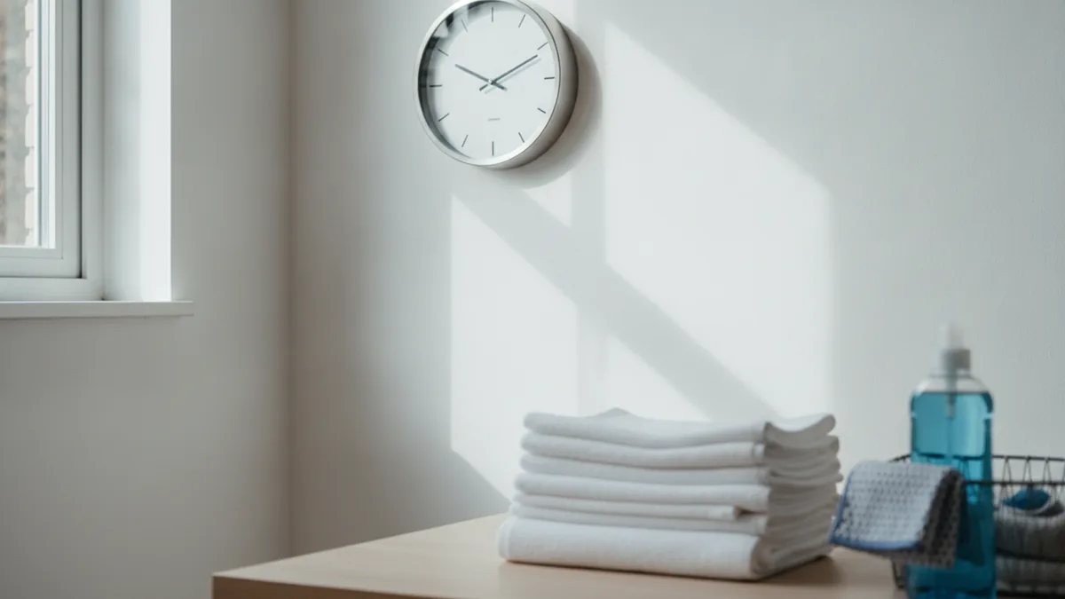 Daily work context Home interior scene showing everyday work context for domestic helpers
