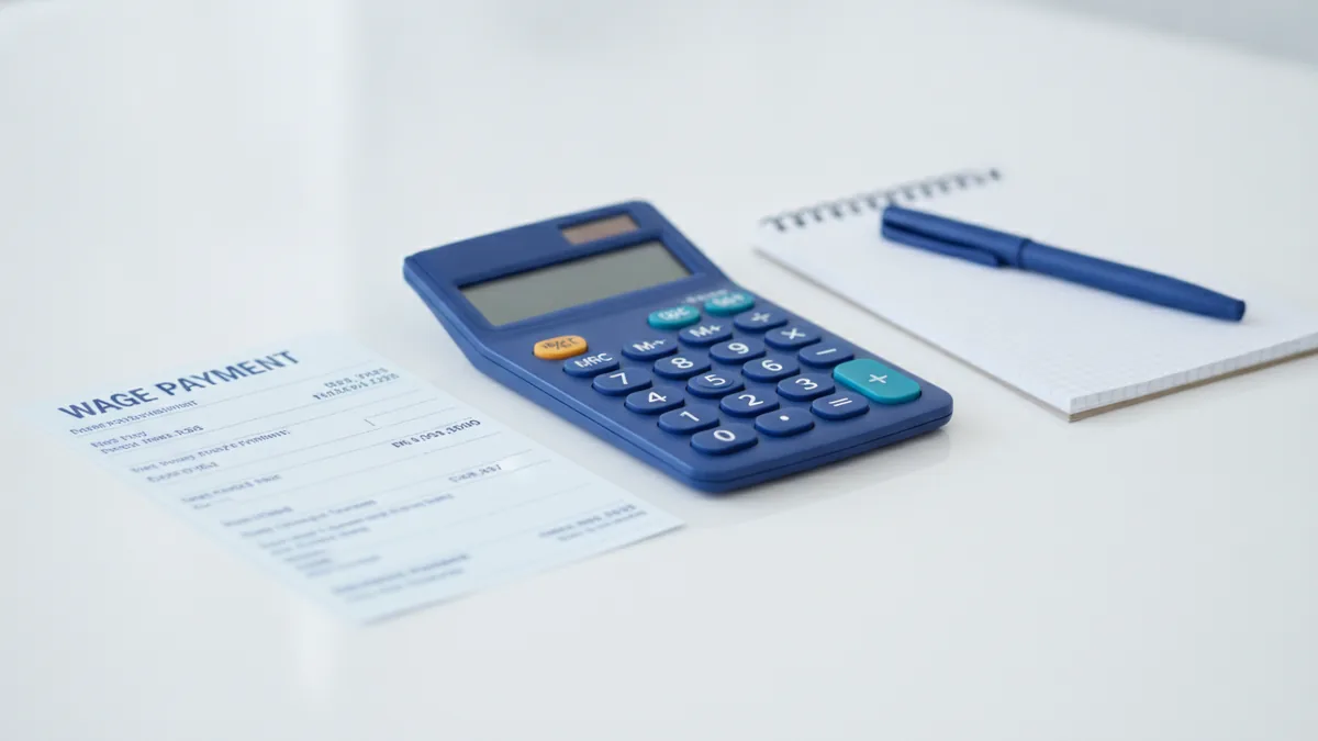 Calculate with correct wage inputs Calculator and wage slip for long service payment calculation