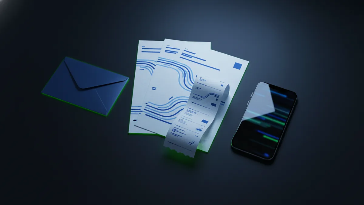 Identify PHI touchpoints in billing flow Receipt and billing artifacts representing PHI risks in payment communications