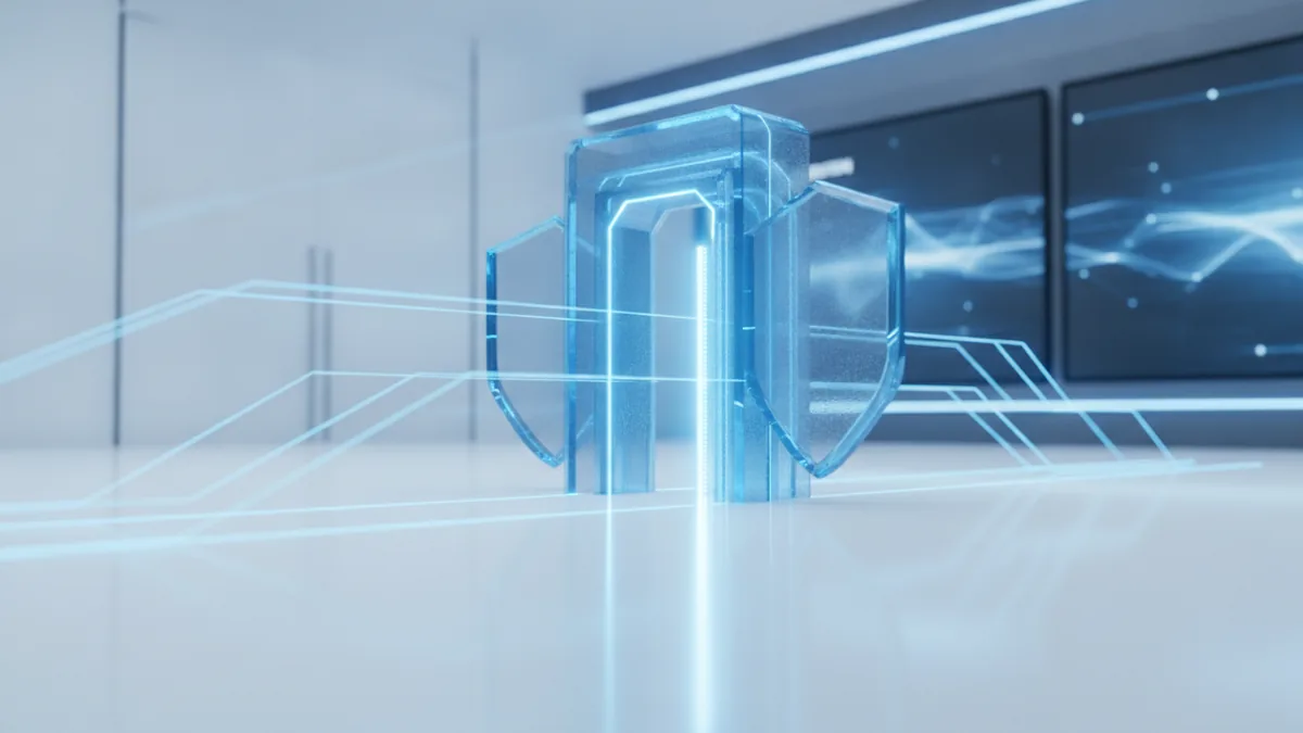 Secure payment provider concept with connected finance channels and layered fraud checks