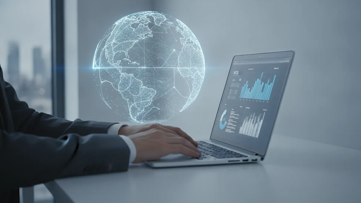 Global expansion focus Business context showing reliable cross-border payments planning