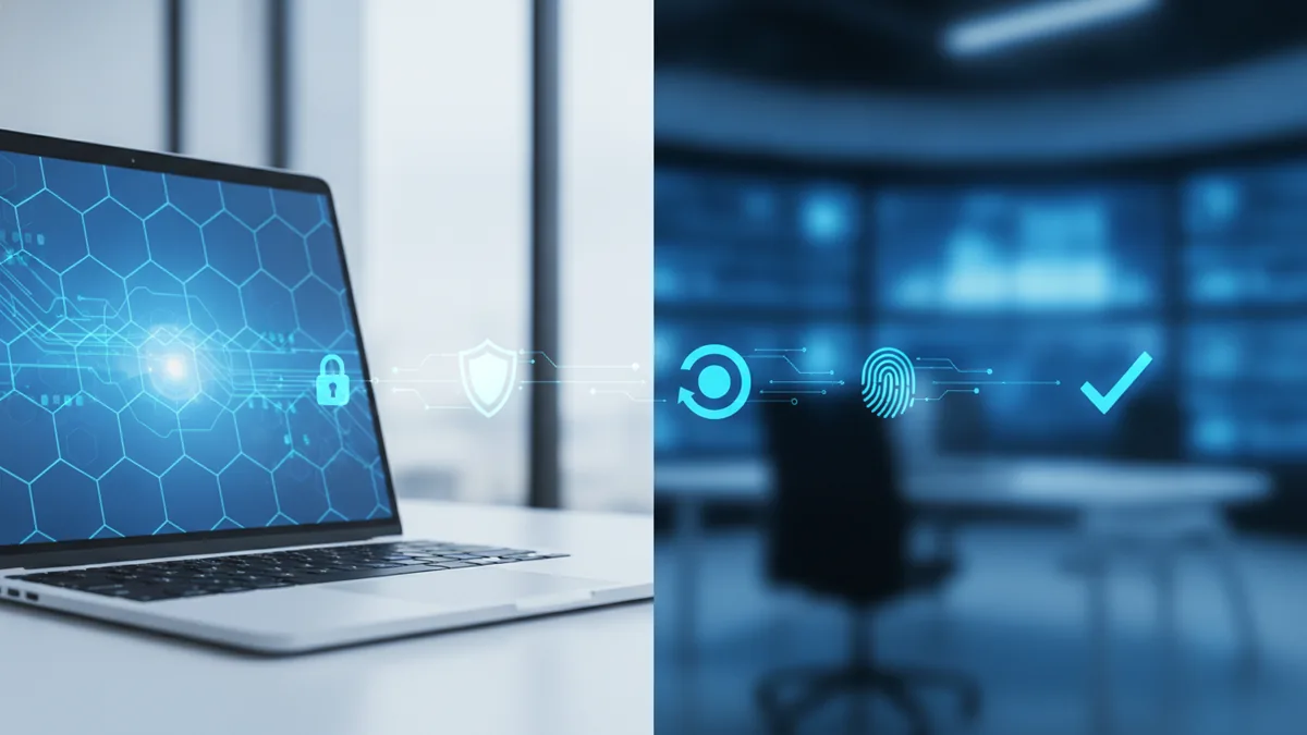 Secure payment flow concept connecting online checkout to settlement.