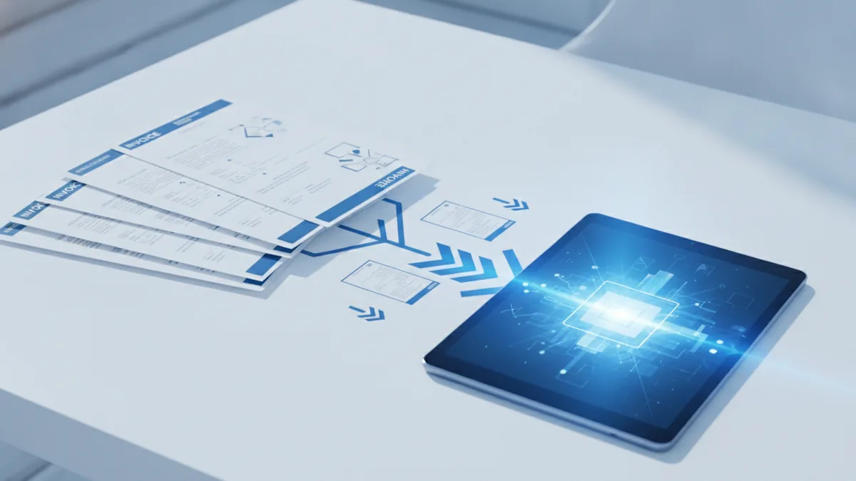 Invoices and payment workflow planning with clear data flow