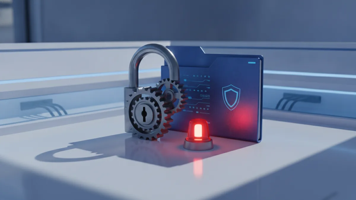 Guarded folder and lock symbolizing safer vendor payments