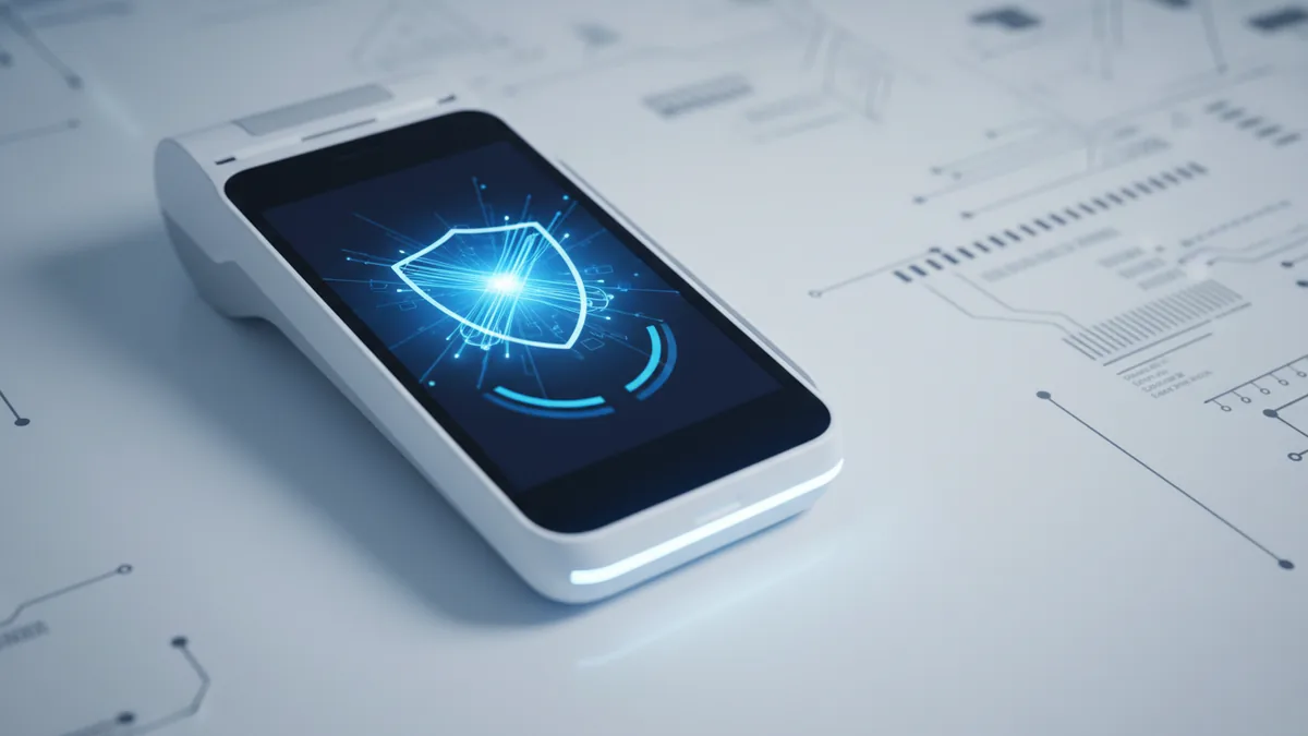 Secure payment flow concept with encryption and verification focus