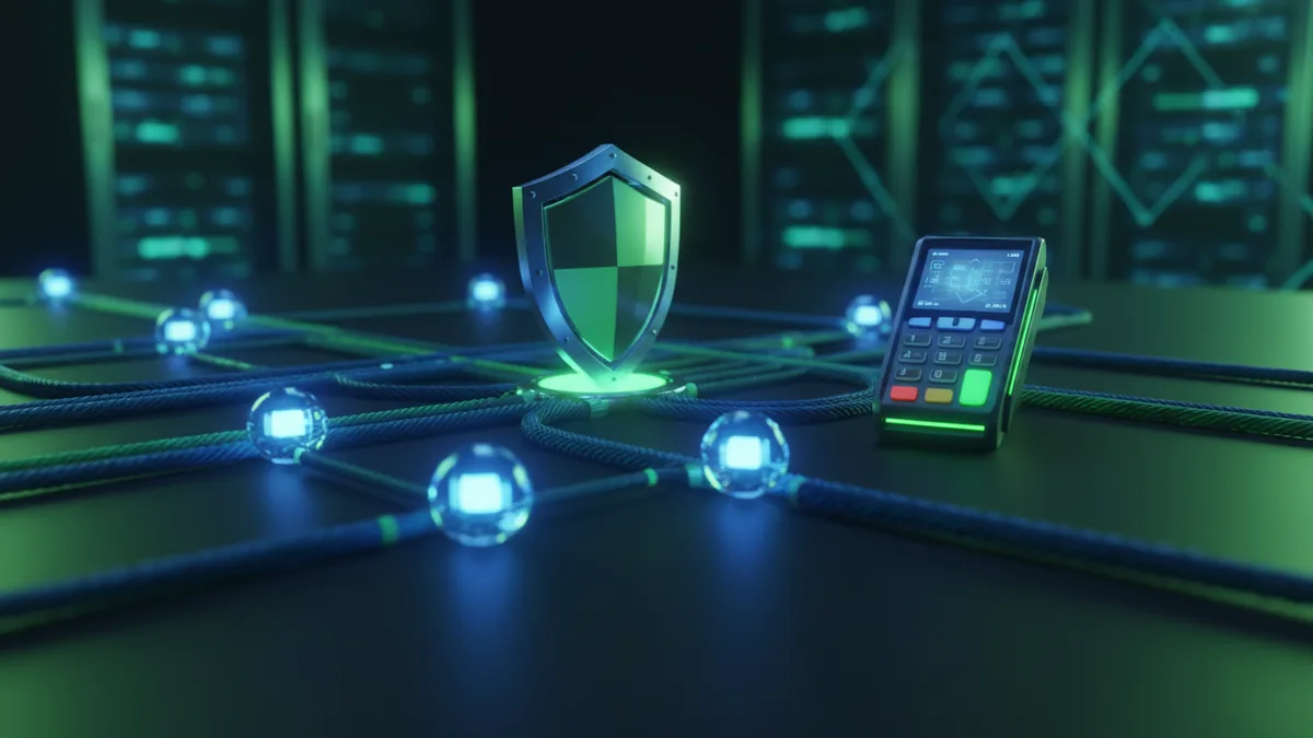 How gateways protect payment data Secure payment routing concept with encryption-focused visual elements